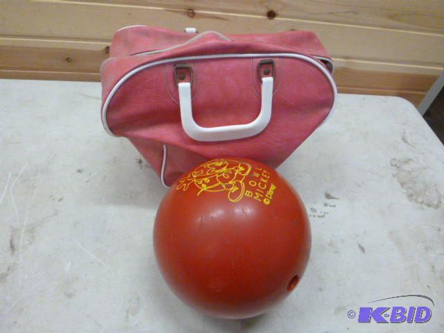 lot 83 image: Bowling Ball with Bag...
