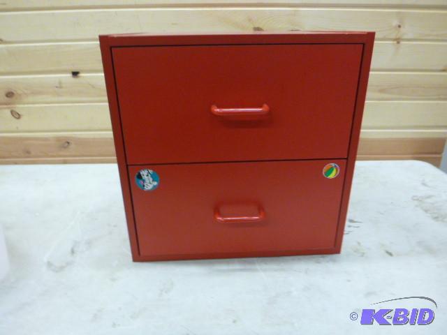 lot 97 image: 2 Drawer Storage Cabinet 15" X...