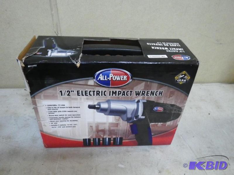 12&quot electric impact wrench, u...