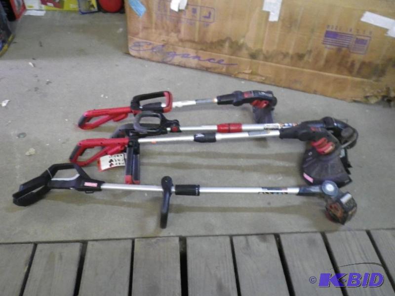 4 battery powered Craftsman weed wh...