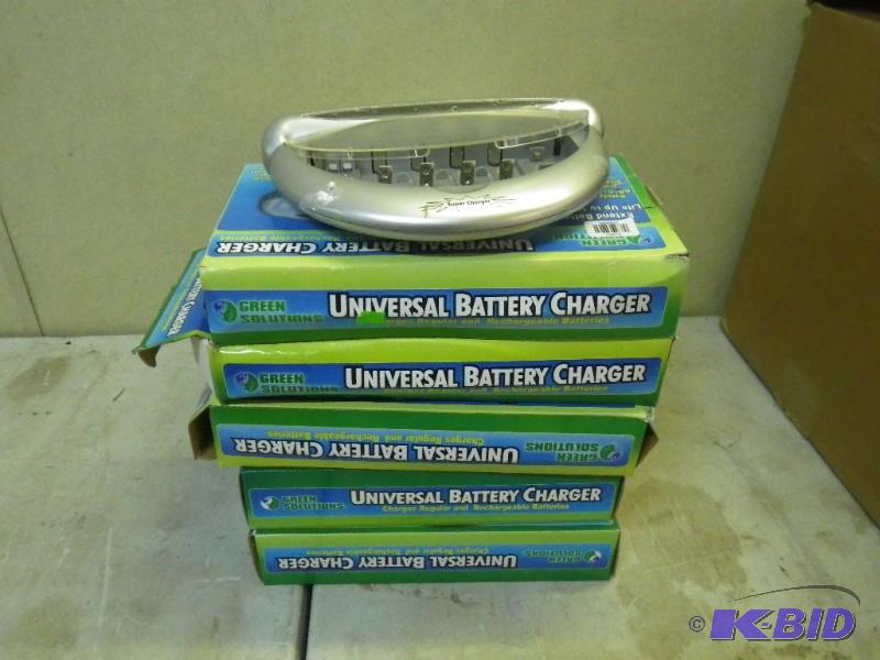 10 battery chargers...