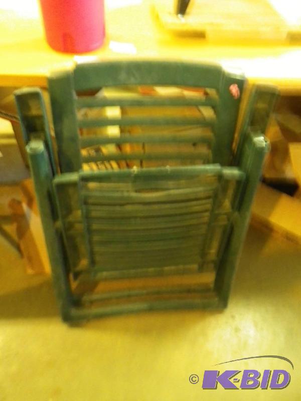lawn chair and water cooler...