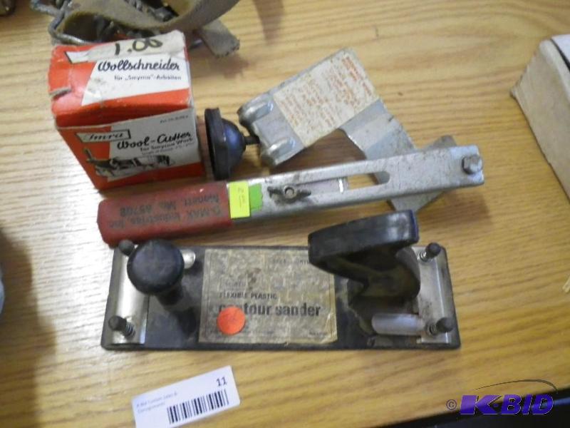 tools, wool cutter, sander...