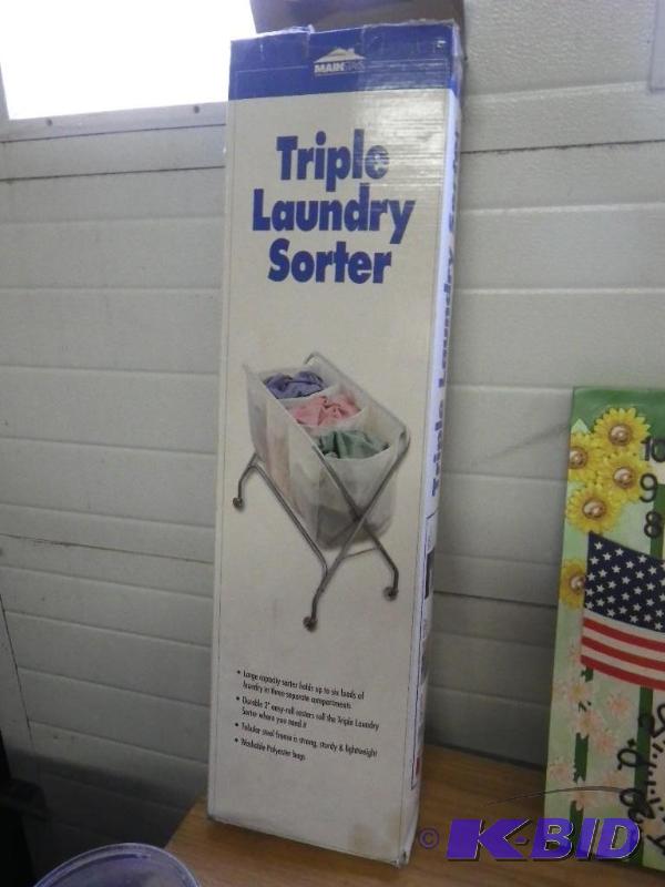 triple laundry sorter...