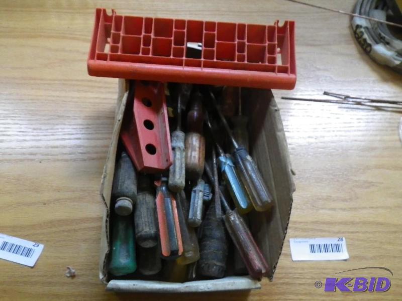 screwdrivers, organizers...