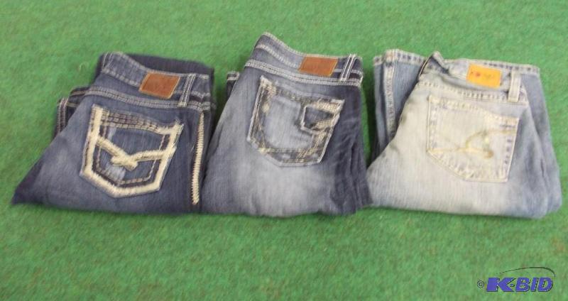 3 Pairs of Buckle Jeans Size 27&nbs...