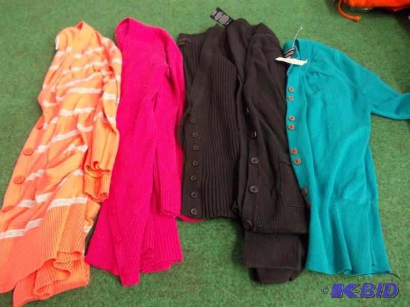 5 Button Up Sweaters Size SM...