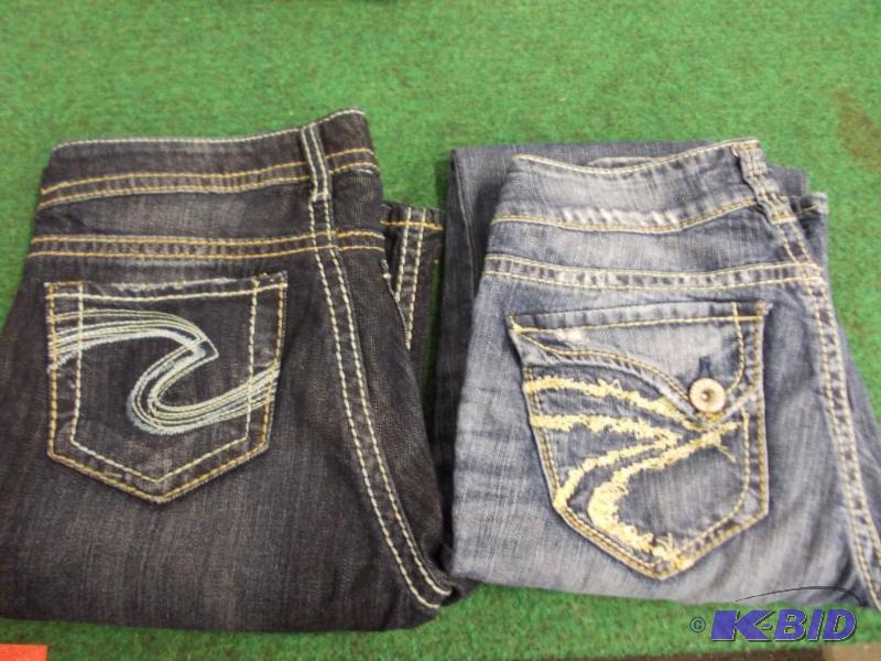 2 Pairs of Silver Brand Jeans Size ...