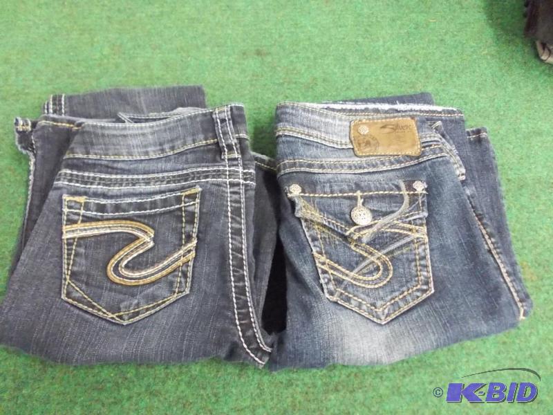 2 Pairs of Silver Brand Jeans Size ...