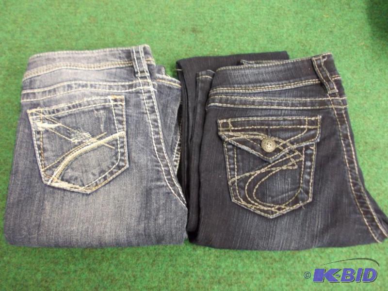 2 Pairs of Silver Brand Jeans Size ...