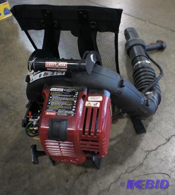 lot 12 image: Craftsman Speed Start Leaf Blower. ...