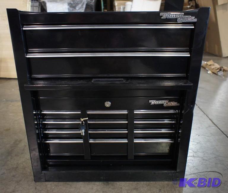 lot 5 image: Power Glide Tool BoxChest. 14 draw...