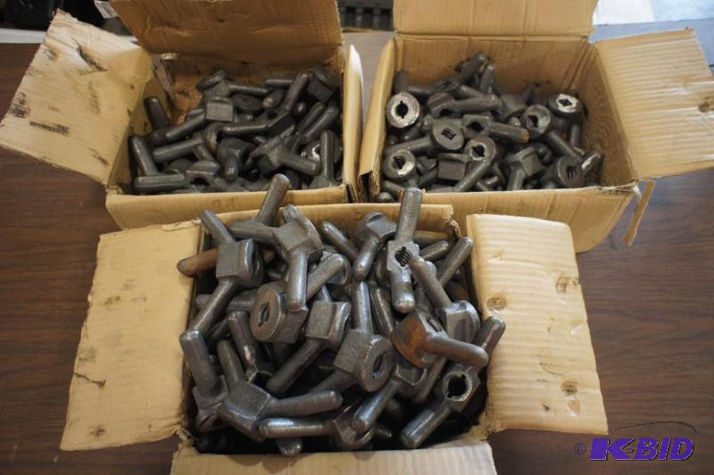 lot 59 image: Cast Iron 34" coil wing nuts....