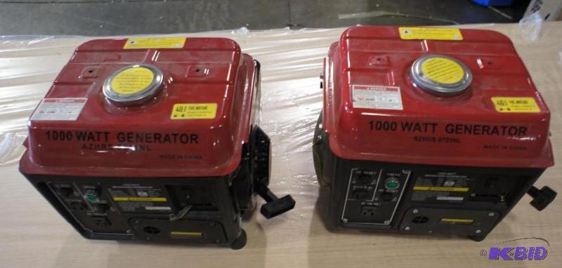 lot 7 image: 1000 watt generators  Total (2). U...