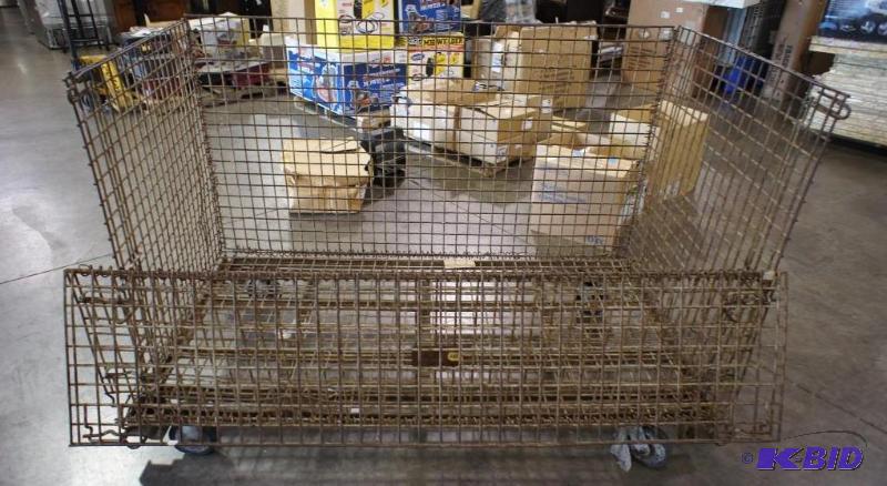 lot 74 image: Large Rolling Cart On Casters  One...