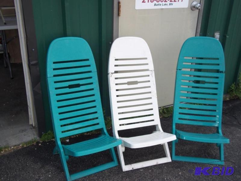 Lot of 3 Beach Lounger Chairs...