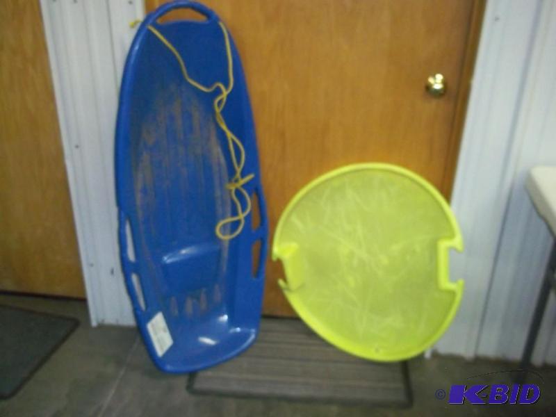 Lot of 2 Plastic Sleds...