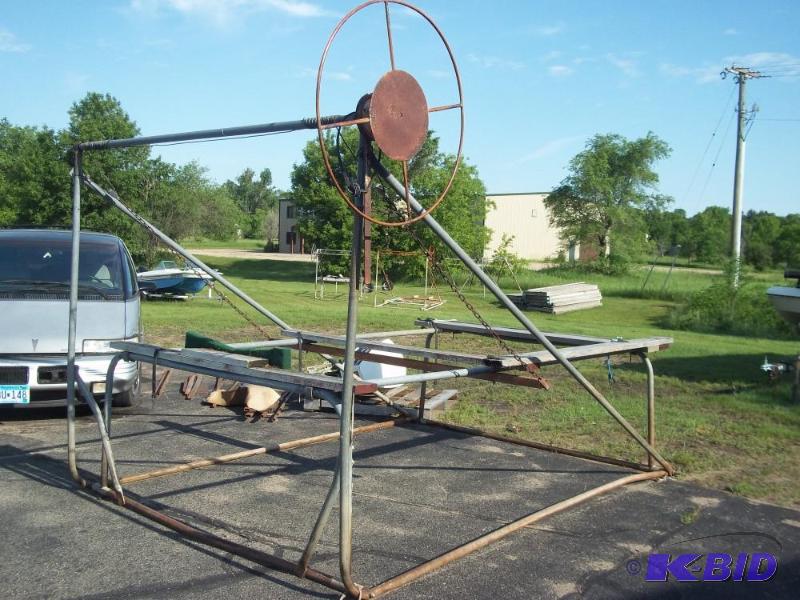 Steel Boat Lift 86&quot wide Green...