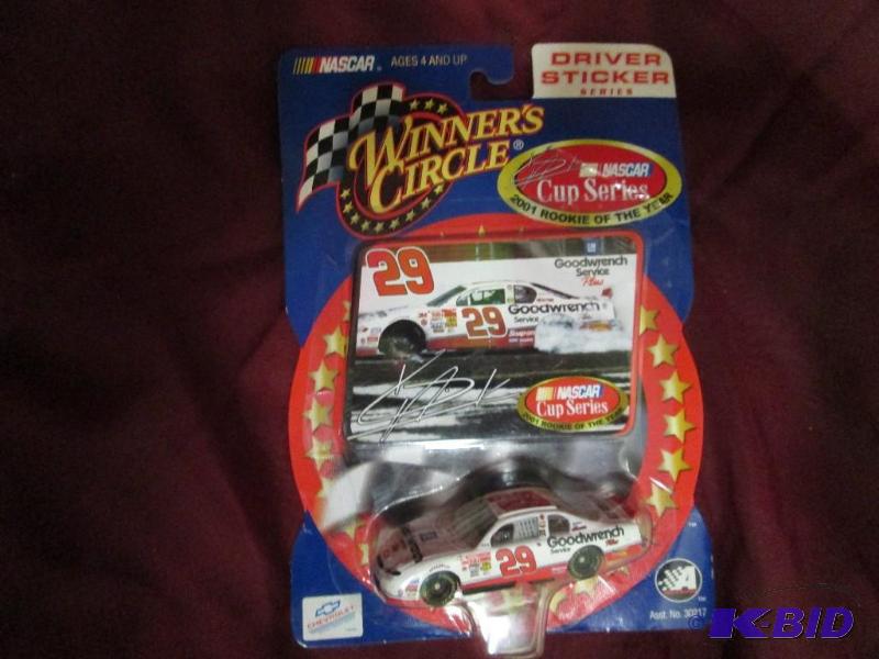 lot 153 image: NASCAR Driver Sticker Kevin Harvick...