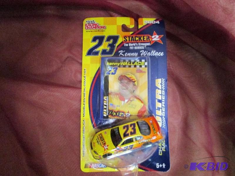 lot 168 image: NASCAR Kenny Wallace car and card...