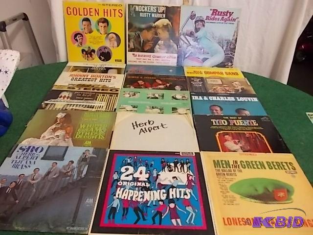 lot 19 image: 18-Assorted Record Albums (Rusty Wa...
