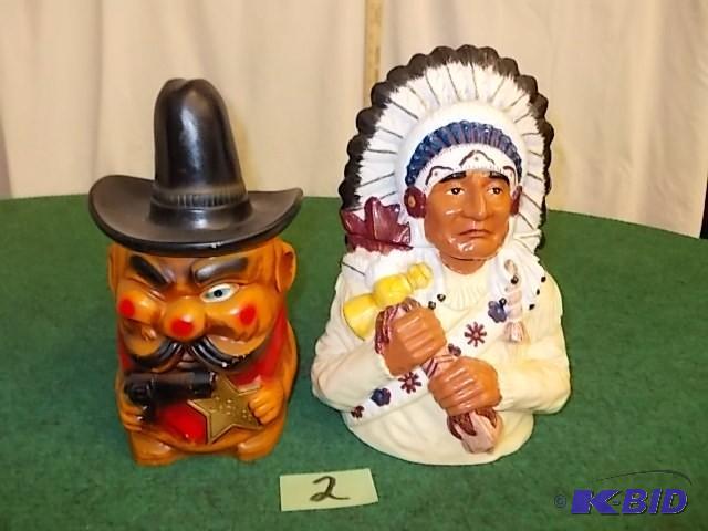 lot 2 image: Indian Chief &amp Sheriff Cookie J...