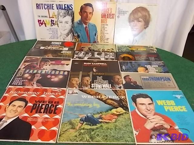 lot 20 image: 18-Assorted Record Albums (Glenn Ca...