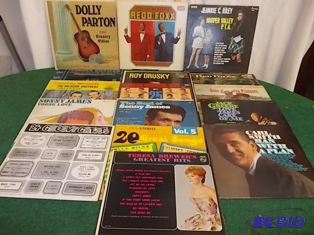 lot 21 image: 16-Assorted Record Albums (Jeannie ...