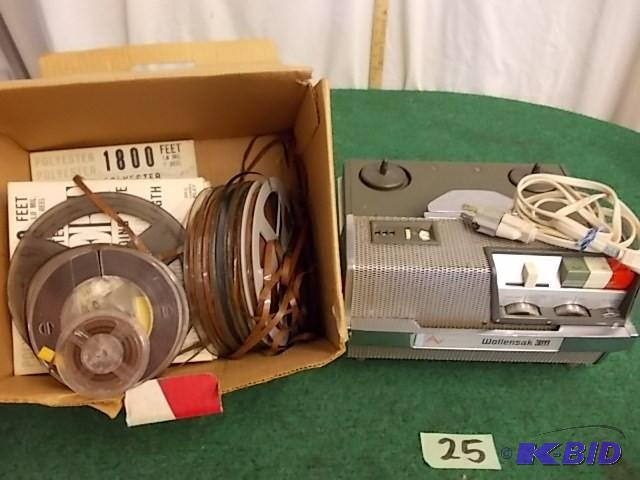 lot 25 image: Vintage Wollensak Model 1520 Tape R...