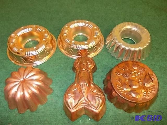 lot 42 image: Lot Of Assorted Copper Molds...