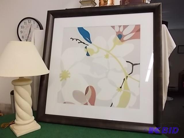 lot 48 image: Large Framed Print 43x43 (Dancing F...