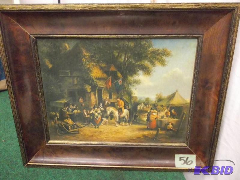 lot 56 image: 22x18 Framed Print On Canvas - Higg...