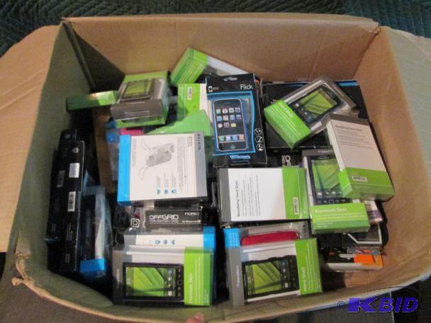 Box of misc electronic accessories,...