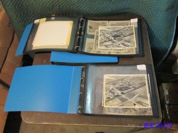 Old aerial survey photos, 3 books t...