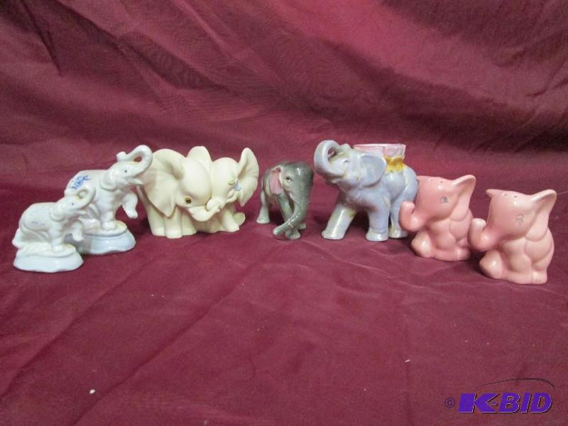 Lot of small vintage porcelain elep...