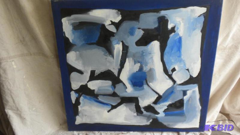 Titled Blue, White, Black