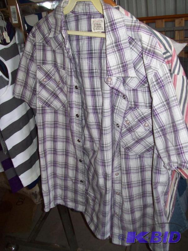 lot 40 image: Mens shirts -(2) large item 40...