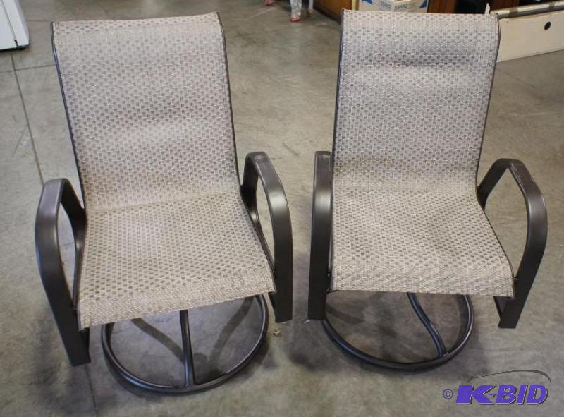 (2) Outdoor Patio Rocking  Swivel ...