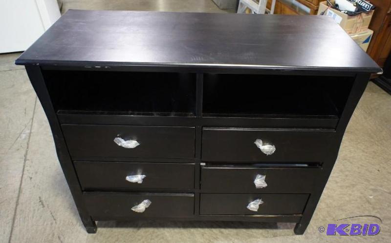 Media Chest, Black in color (6) dra...