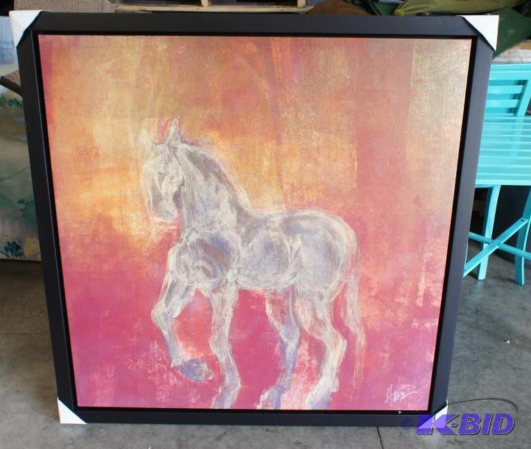Beautiful Canvas Horse Sunset Sky O...