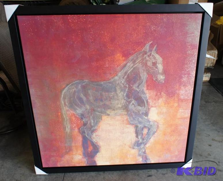 Beautiful Canvas Horse Sunset Sky O...