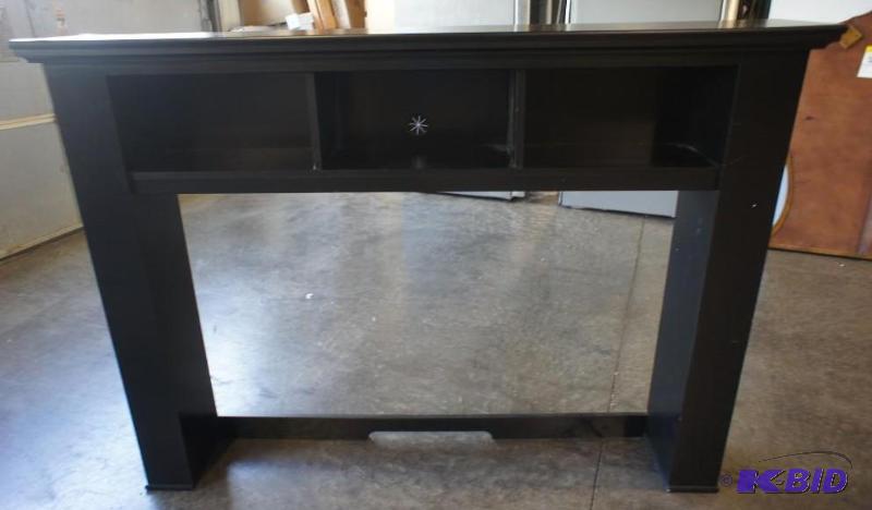 T.V. Stand with side shelves. Black...