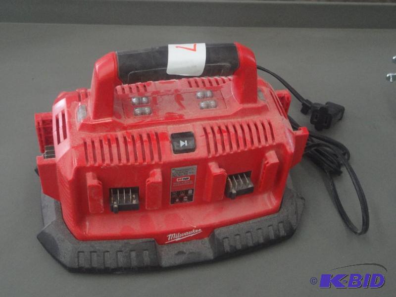 lot 17 image: Milwaukee M18 Six-Pack Charger Station, Works...