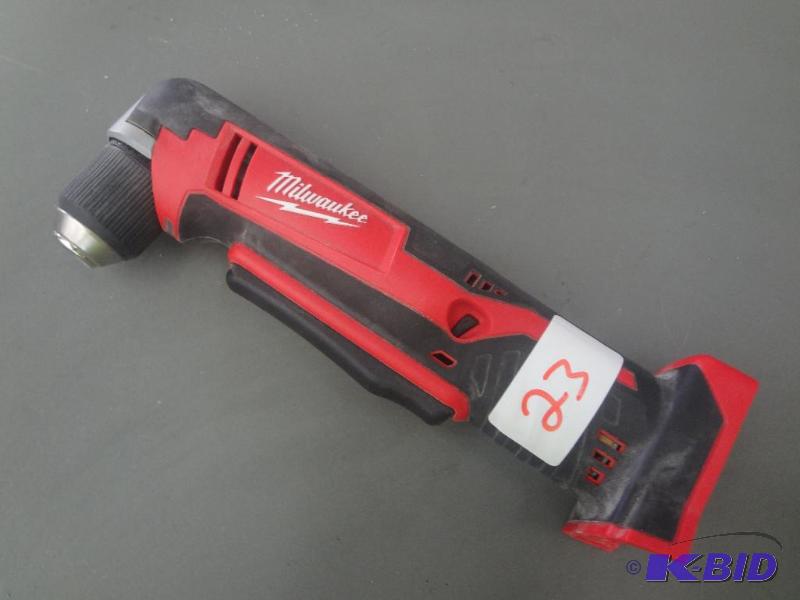 lot 23 image: Milwaukee 18Volt 38" Right Angle Drill,...