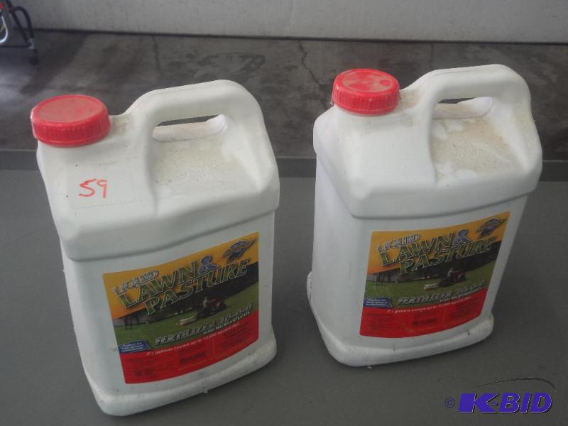 lot 59 image: (2) 2.5-Gallon Jugs Of Liquid Lawn & Past...