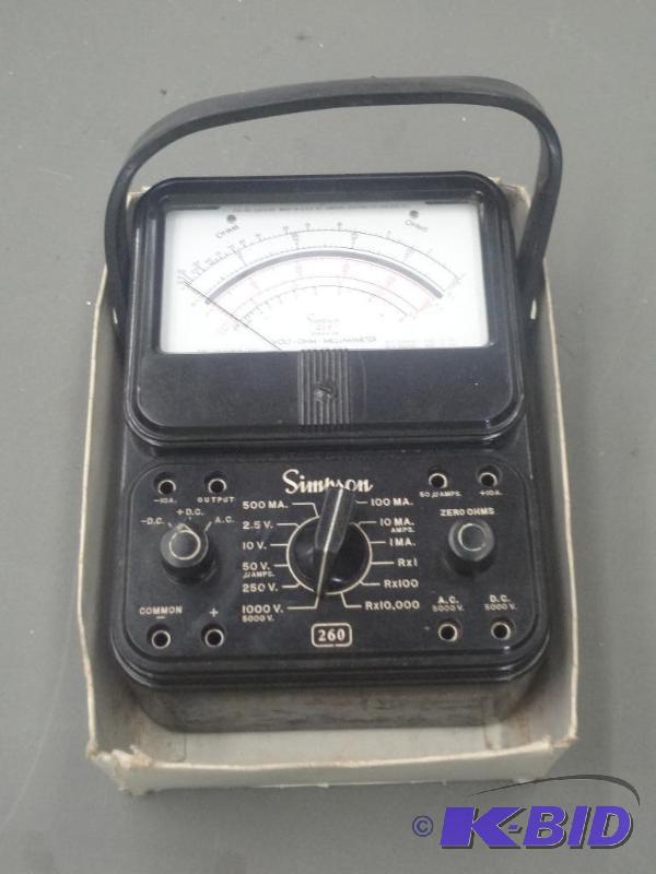 lot 78 image: Simpson Volt-Ohm-Milliammeter...