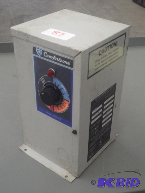 lot 87 image: Comfort Zone 5500 Watt 240Volt Heater Control...