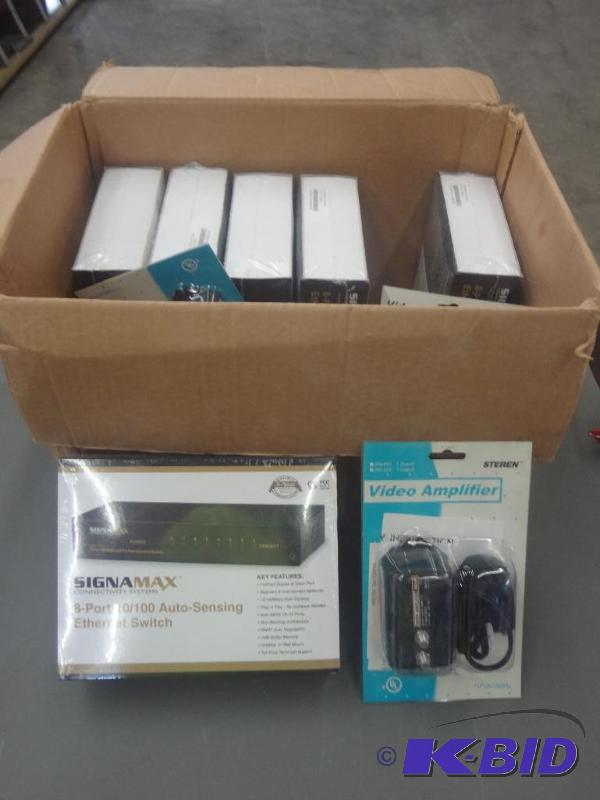 lot 94 image: (6) 8-Port Ethernet Switched & (4) Video ...