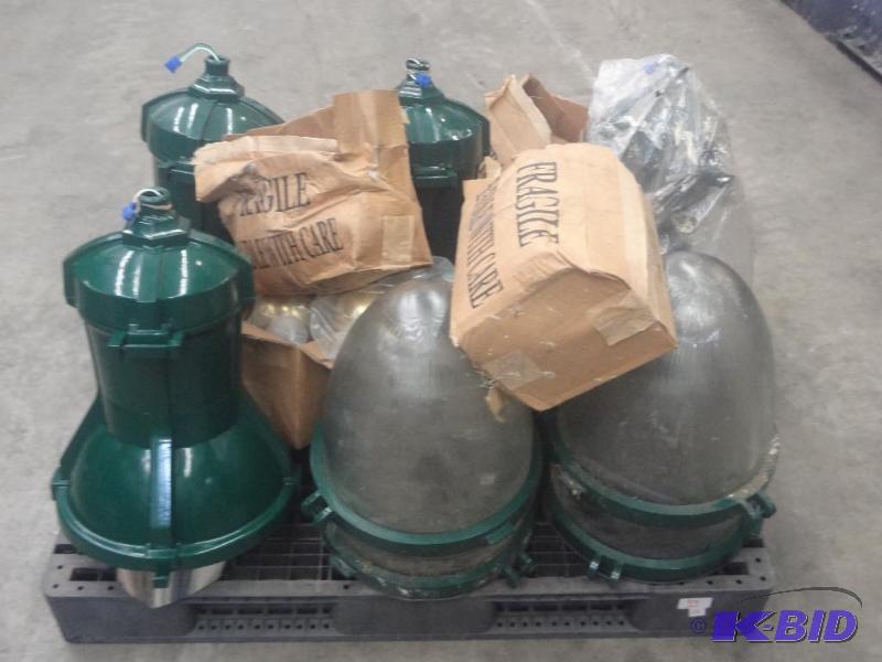 lot 99 image: Pallet Of Industrial Light Fixtures...