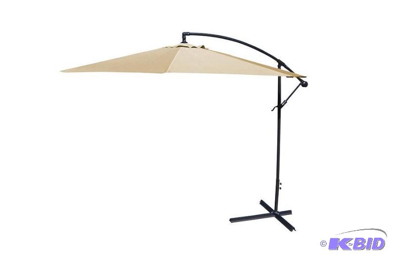 10ft Khaki Offset Patio Umbrella